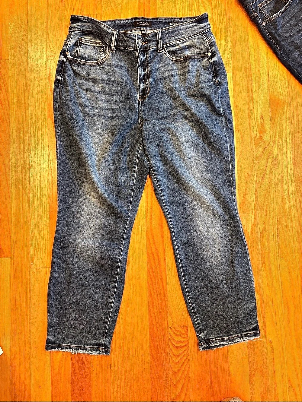 Judy Blue Boyfriend Fit Jeans Blue Waist 18W